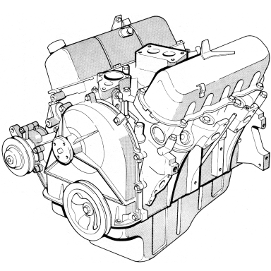 Silnik V6, stary układ chłodzenia