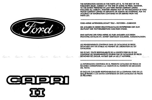 Katalog części - Ford Capri II